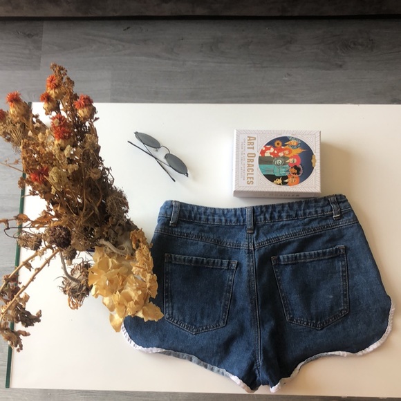 Denim track shorts - Picture 3 of 7